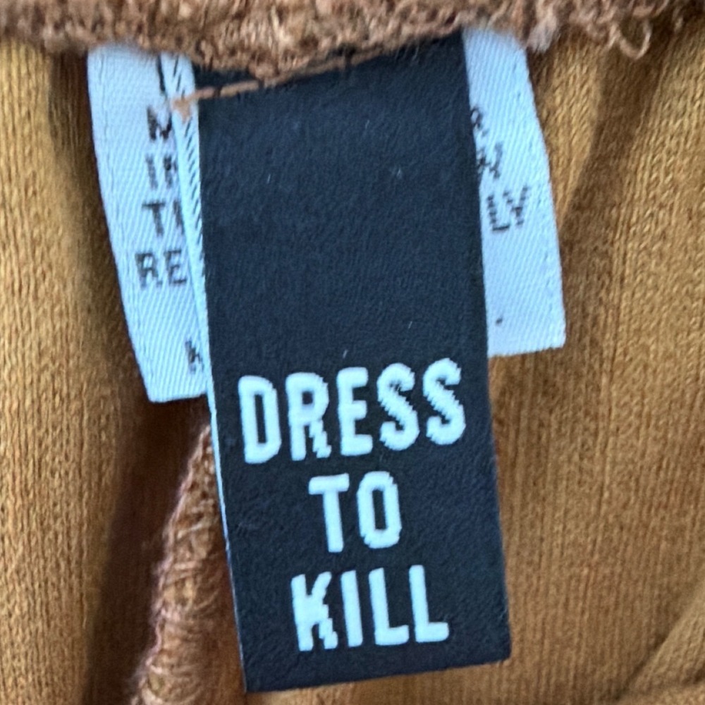 Dress To Kill Rust Corduroy Wide Leg Balloon Pants Lagenlook Size 1X Made in USA - Picture 3 of 10